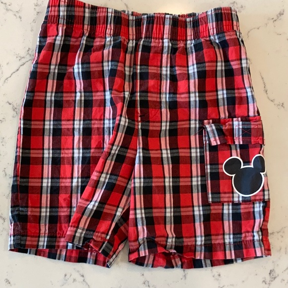 Disney Other - Plaid Mickey Mouse shorts
